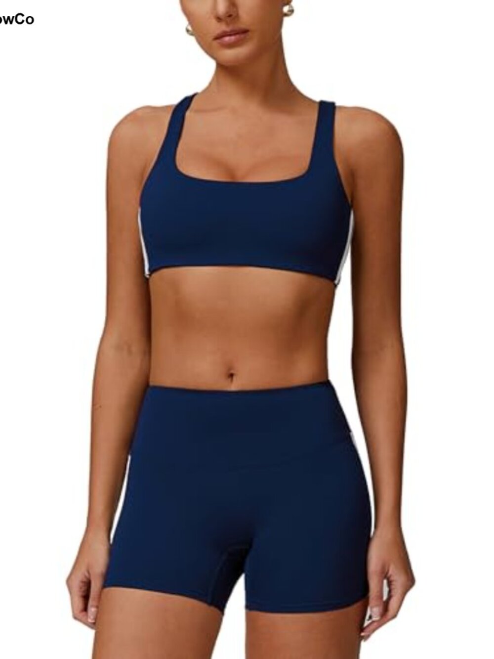 2 Piece Workout Set Sports Bra and Butt Lifting Shorts Yoga Gym Outfit